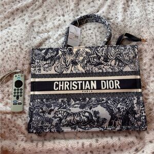 Christian Dior -DOOPE- Black and White Tote Bag